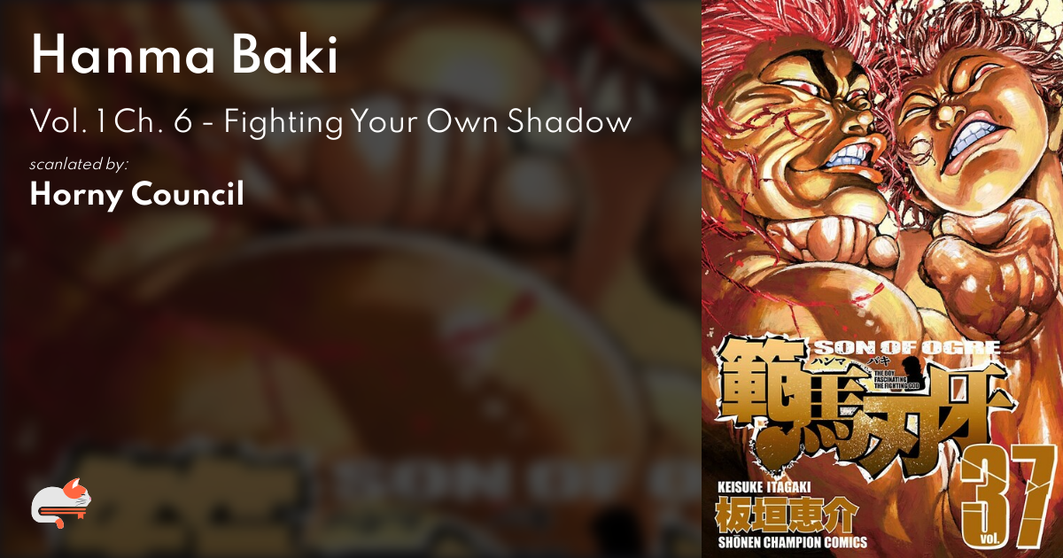 Baki:Hanma Baki, Vol.1, Chapter 6 : Fighting Your Shadow - Baki