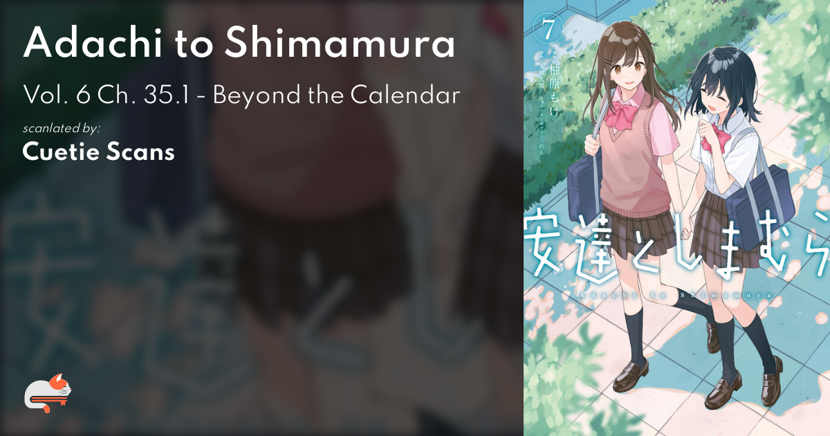 Adachi to Shimamura Chapter 15 Discussion - Forums 