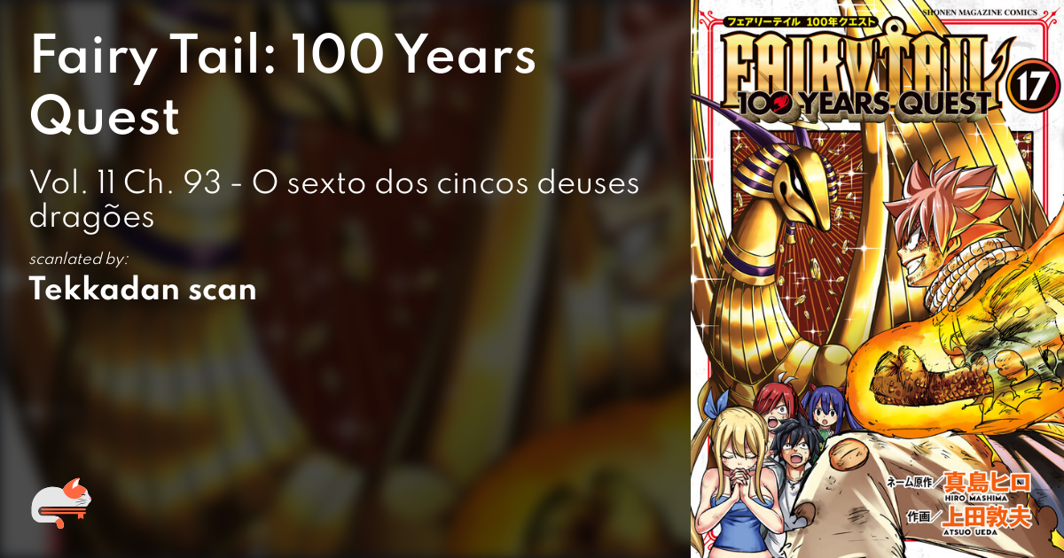 Fairy Tail:100 Years Quest#93 - Explicado quem foi o 6º Deus Dragão!!!  (MANGÁ REVIEW) 